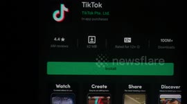Tiktok application that makes a scene
