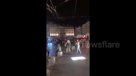 Police deployed as Lyon supporters gather after Champions League semi-final loss to Bayern Munich