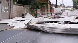 Ireland: Roof Of Regal Centre Blown Off By Storm Ellen In Clonmel, CO Tipperary