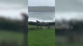 Storm Ellen brings choppy seas to Ireland's coast