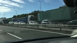 A12 traffic: Video shows standstill near Marks Tey in Essex after police shut road 2/3