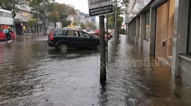 Flooding in Cork City Centre as the effects of Storm Ellen combine with astronomical high tides