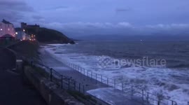 Storm Ellen Batters Welsh Coast, storm force 7, huge waves, tidal surge