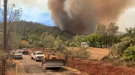 Local ranchers battle wildfire in Napa County wine country