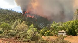 Ranchers battle lightning caused wildfire in hills of Napa Ca