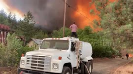 Preparing to battle wildfire with ranchers in Napa County Ca after lightning storm