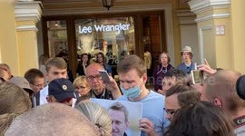 Supporters of Navalny gather in St. Petersburg in wake of alleged poisoning