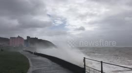 Welsh coast slammed by Storm Ellen's high speed winds
