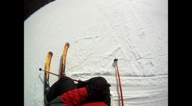 Downhill skier suffers major wipeout in US ski resort