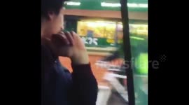 Motorist vents anger at London bus strikes