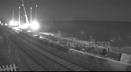 Meteor caught on Dawlish Beach Cam