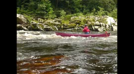 Canoe on Devil's Bridge Rapids, River Lune - Kirkby Lonsdale