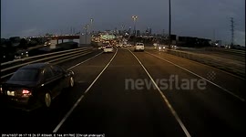 Lightning striking Melbourne CBD