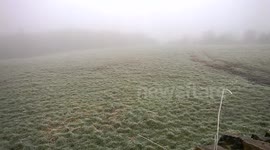 freezing fog over Milnrow , Rochdale