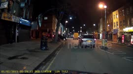 Strange Car Crash | Recorded on Dashboard Camera