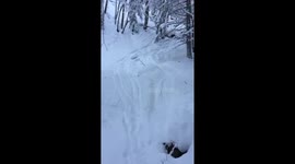 Skiing fail