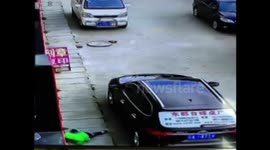Toddler survives fall from second floor balcony