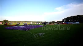 Air Balloon Inflating Time Lapse