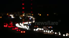 A1 Motorway Traffic Build Up Ferrybridge
