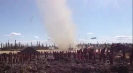 Dust Devil caught on tape in northern Alberta, Canada