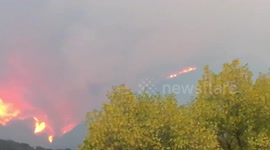 River fire in Salinas, California grows to 10,000 acres