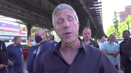 President of police union speaks at pro-police rally in Bronx