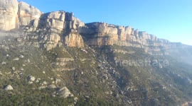 La Falconera. Impresionante pared.