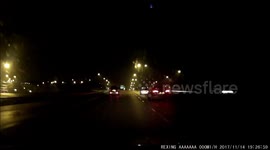 Car not looking, nearly causes accident
