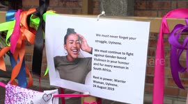 Cape Town residents remember woman whose death sparked gender-based violence protests in South Africa