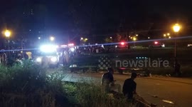 NYPD disperse crowd gathering