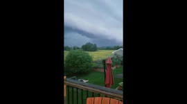 Impressive storm clouds in Quebec