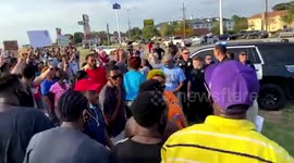 US: Hundreds March For Black Man Shot Dead By Police In Lafayette, Louisiana