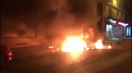 Vehicles on fire, tear gas fired as PSG's Champions League defeat sparks clashes across Paris