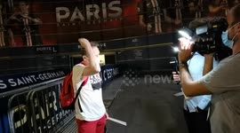 Interviewed after the game (part of a series of videos about the UEFA Champions League final, watching the live broadcast at Parc des Princes, Paris, after having hitchhiked for 200 km, getting offered a ticket on match day)