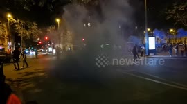 Parisians fans after the game (part of a series of videos about the UEFA Champions League final, watching the live broadcast at Parc des Princes, Paris, after having hitchhiked for 200 km, getting offered a ticket on match day)