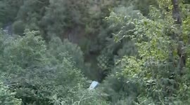 In Georgia, 17 people were killed when a minibus fell off a cliff