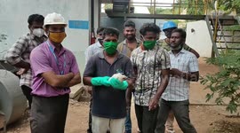 A rare white crow (Albino crow) was rescued in Cuddalore district of Tamilnadu in Southern India