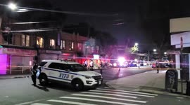 Police search area after three people reportedly shot in Queens