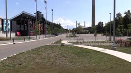 University of Guelph campus and sports stadium sit empty as classes remain online when students head back to school this fall due to COVID 19