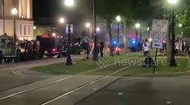 Police fire gas, rubber bullets at protesters who threw explosives at them in Kenosha, Wisconsin