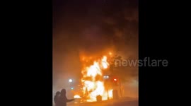 Buildings set on fire as protests erupt in Wisconsin after Jacob Blake shooting