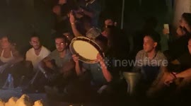 Bedouin Drum Circle Riq Singing in Sinai