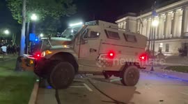 Tactical Units Outside Kenosha Courthouse