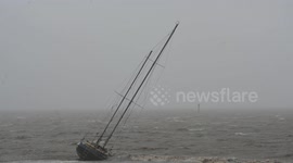 Storm Francis ruins year long repair of yacht in Irish Sea