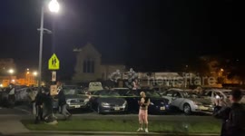 Rioters stomp on cars as chaos reigns overnight in Kenosha