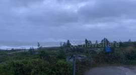 Peggys Cove during Hurricane!