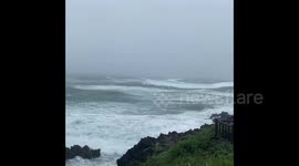 South Korea: Typhoon Bavi Approaches, Strong Winds Pick Up In Southern Jeju 3