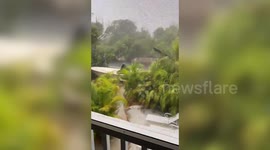 Hurricane Laura brings heavy rain to Florida