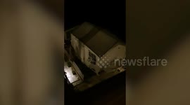 Storm Francis Blows Marquee Tent In The Philippines