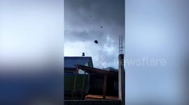 Tornado destroys dozens of homes in Indonesia